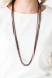 Colorful Calamity - Red - Paparazzi Necklace #1343