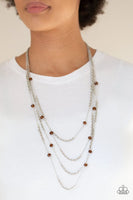 Open For Opulence - Brown - Paparazzi Necklace