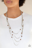 Open For Opulence - Brown - Paparazzi Necklace