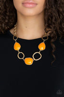 Paparazzi - Haute Heirloom - Orange Necklace #667