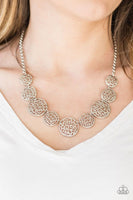 All The Time In The WHIRL - Silver - Paparazzi Necklace #2207