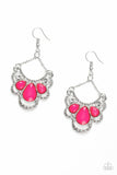 Caribbean Royalty - Pink - Paparazzi Earrings #134 (D)