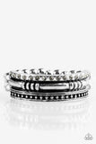 Safari Shimmer - Silver - Paparazzi Ring