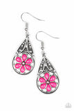 Countryside Cottage - Pink - Paparazzi Earrings