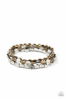 Hammered Heirloom - Multi - Paparazzi Stretchy Bracelet