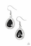 A One-GLAM Show - Black - Paparazzi Earrings #1262 (D)