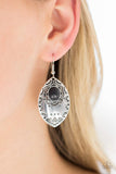 Mountain Montage - Black - Paparazzi Earrings