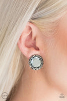 Positively Princess - Silver - Paparazzi Clip-On Earrings #4262 (D)