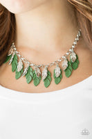 Rule The Roost - Green - Paparazzi Feather Necklace