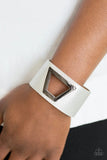 Paparazzi - Power Play - Silver Snap Bracelet 2282(D)