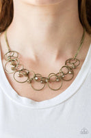 Seafront Scene - Brass - Paparazzi Necklace