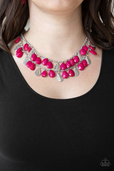 Paparazzi - Life of the FIESTA - Pink Necklace #4208
