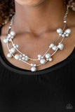 Wedding BELLES - Silver - Paparazzi Necklace #3048 (D)