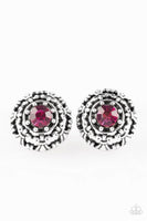 Courtly Courtliness - Pink - Paparazzi Post Earrings