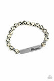 Paparazzi - Simply Blessed - Black - Inspirational Stretchy Bracelet