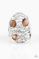 Paparazzi - Clear The SWAY! - Brown Paparazzi Ring