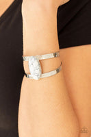 Quarry Queen - White - Paparazzi Cuff Bracelet