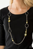 Paparazzi - Very Visionary - Yellow Necklace #2096 (D)