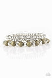 Epic Escape - Green - Paparazzi Stretchy Bracelet
