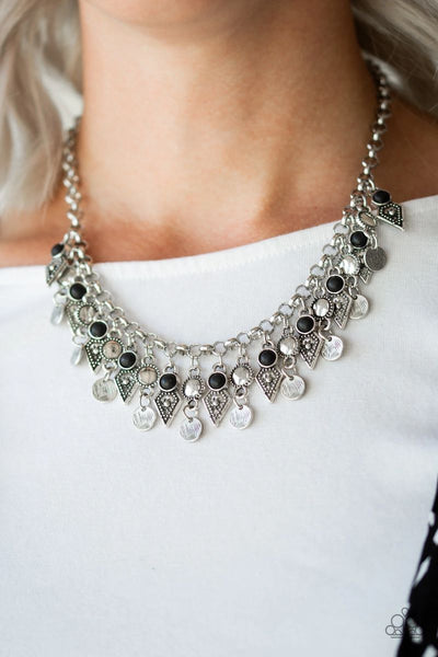 Paparazzi - Jurassic Jamboree - Black Necklace