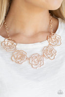 Budding Beauty - Rose Gold - Paparazzi Necklace
