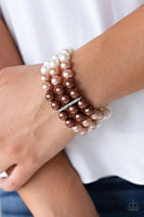 Central Park Celebrity - Brown - Paparazzi Stretchy Bracelet #1525 (D)