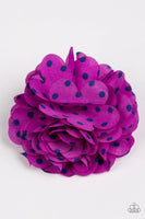 Polka and Petals - Purple - Paparazzi Hair Clip Hair Accessory #2865 (D)