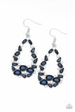 To BEDAZZLE, Or Not To BEDAZZLE - Blue - Paparazzi Earrings