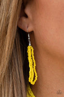 The Show Must CONGO On! - Yellow - Paparazzi Seed Bead Necklace
