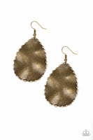Trail Ware - Brass - Paparazzi Earrings #875
