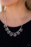 Paparazzi "Less Is AMOUR" - Rose Gold Heart Necklace #1989 D