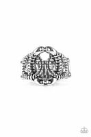 TRIO de Janeiro - Silver - Paparazzi Ring #4876
