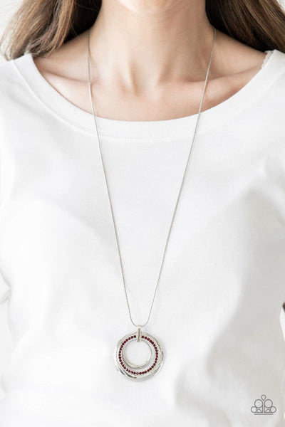 Paparazzi - Gather Around Gorgeous - Red Necklace