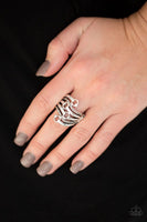 Buckle Up - Silver - Paparazzi Ring