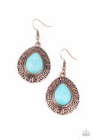 Tribal Tango - Copper - Paparazzi Earrings