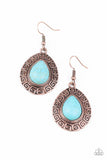 Tribal Tango - Copper - Paparazzi Earrings
