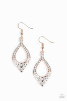 Finest First Lady - Rose Gold - Paparazzi Earrings