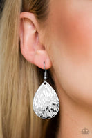 Terra Incognita - Silver - Paparazzi Earrings