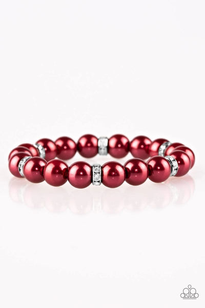 Exquisitely Elite - Red -Paparazzi Stretchy Bracelet #3339 (D)