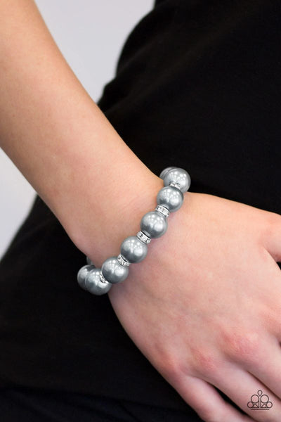 Here Comes The BRIDESMAID - Silver - Paparazzi Bracelet Stretchy #4521 (D)