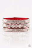 Dangerously Drama Queen - Red - Paparazzi Snap Bracelet