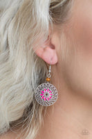 Honolulu Harmony - Pink -Paparazzi Earrings #1545 (D)