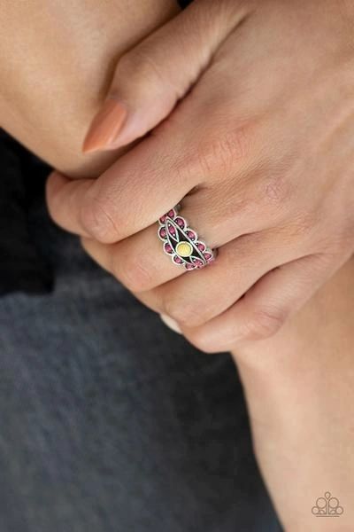 Totally Tangy - Yellow Multi - Paparazzi Ring