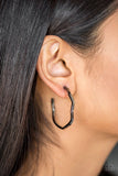 Another Day, Another Slay - Black - Paparazzi Hoop Earrings