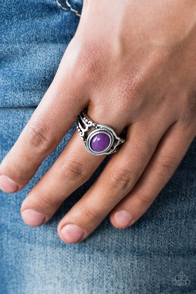 Peacefully Peaceful - Purple - Paparazzi Ring