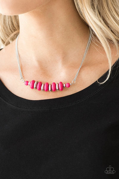 On Mountain Time - Pink - Paparazzi Necklace #2312