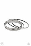 Ensnared - Gunmetal - Paparazzi Bangle Bracelet Fashion Fix