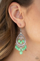 Gorgeously Genie - Green - Paparazzi Earrings