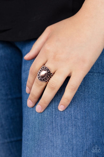 Paparazzi - Stacked Stunner - Copper - Paparazzi Ring