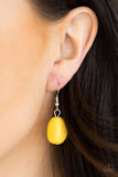 Take The COLOR Wheel! - Yellow - Paparazzi Necklace